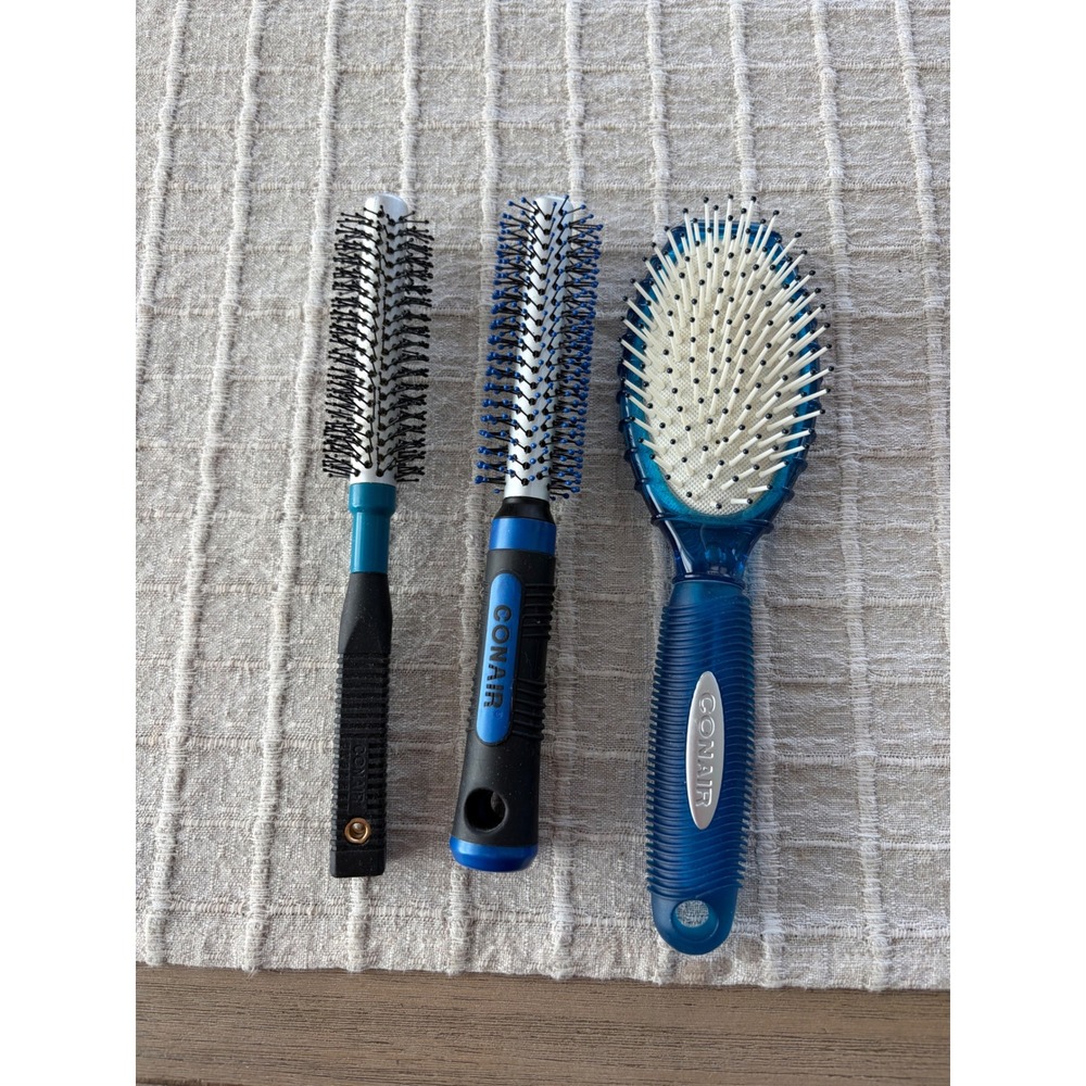 Lot of 3 Conair Professional Salon Results Hair Brushes